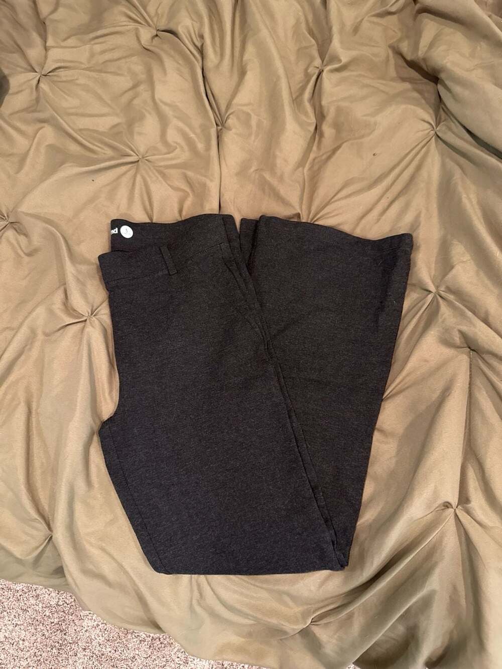 Betabrand Classic Dress Pant Yoga Pants Bootcut Charcoal Grey Size S Petite